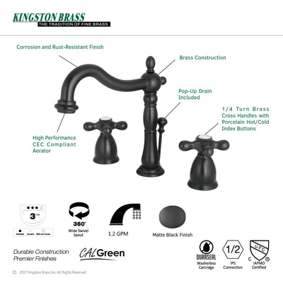 Heritage 8 in. Widespread Bathroom Faucet