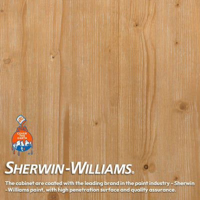 Hervas Bath Vanity with Natural Marble Top without Mirror