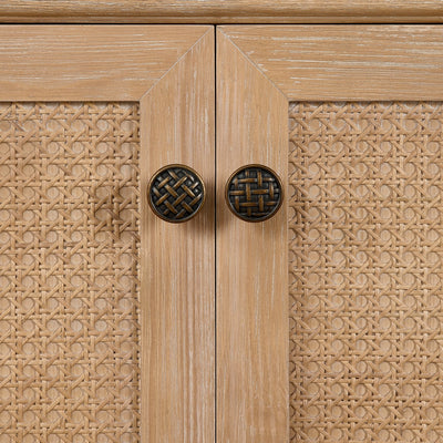 Hervas Bath Vanity with Natural Marble Top without Mirror