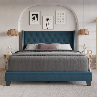 Homer Tufted Upholstered Panel Bed