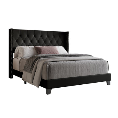 Homer Tufted Upholstered Panel Bed