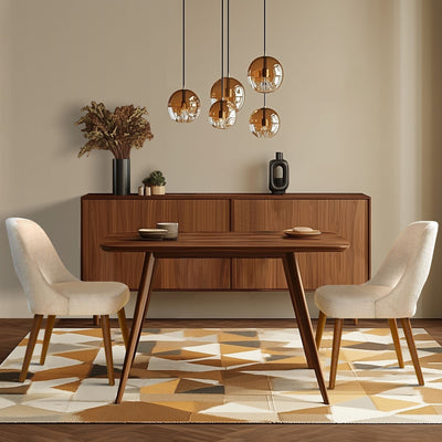 INK IVY Nola Upholstered Dining Side Chairs with Cutout Back design (Set of 2)