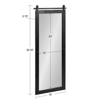 Kate and Laurel Cates Rustic Rectangular Wall Mirror