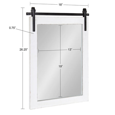 Kate and Laurel Cates Rustic Rectangular Wall Mirror