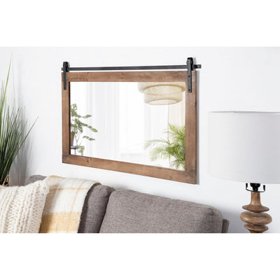 Kate and Laurel Cates Rustic Rectangular Wall Mirror