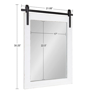 Kate and Laurel Cates Rustic Rectangular Wall Mirror