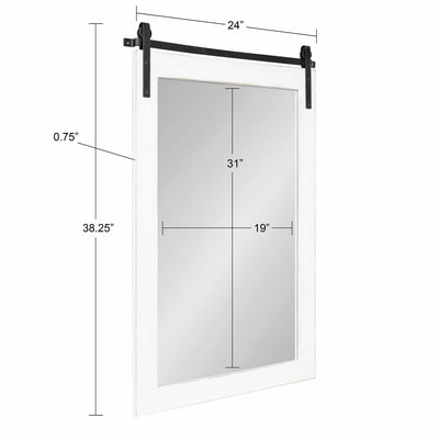 Kate and Laurel Cates Rustic Rectangular Wall Mirror