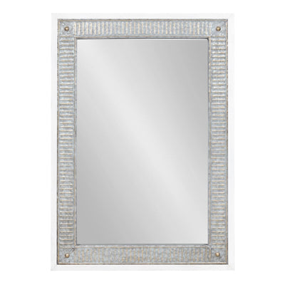 Kate and Laurel Deely Wood and Metal Wall Mirror