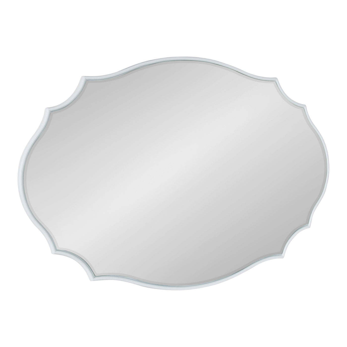 Kate and Laurel Leanna Scalloped Oval Wall Mirror