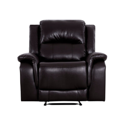 Leather Manual Recliner Sofa Collection for Living Room Leather Reclining Furniture for Home Office Living Room