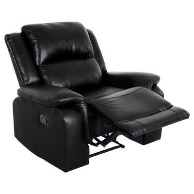 Leather Manual Recliner Sofa Collection for Living Room Leather Reclining Furniture for Home Office Living Room