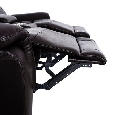 Leather Manual Recliner Sofa Collection for Living Room Leather Reclining Furniture for Home Office Living Room