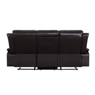 Leather Manual Recliner Sofa Collection for Living Room Leather Reclining Furniture for Home Office Living Room