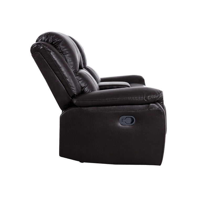 Leather Manual Recliner Sofa Collection for Living Room Leather Reclining Furniture for Home Office Living Room