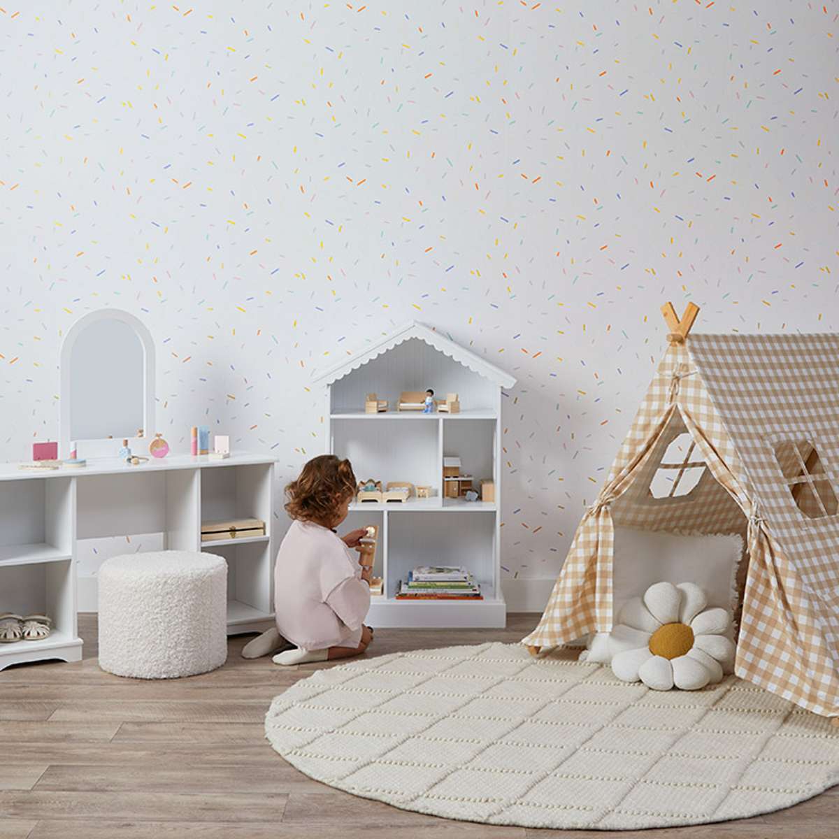 Scalloped Dollhouse Bookshelf