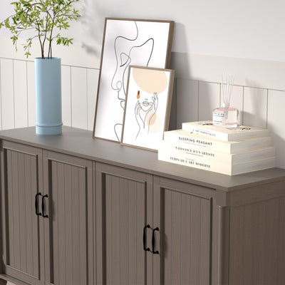 Kitchen Sideboard Coffee Bar Cabinet Accent Storage Cabinet