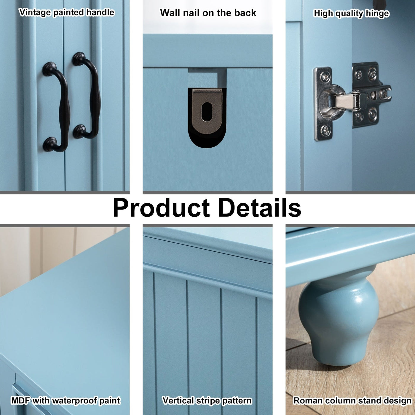 Kitchen Sideboard Coffee Bar Cabinet Accent Storage Cabinet