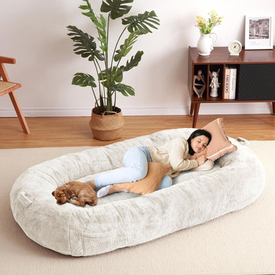 Large Dog Bed Washable Human Size Bed with Removable Cover