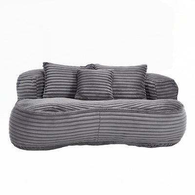 Lazy Sofa Durable Comfort Lounger High Back Bean Bag Chair Couch for Adults and Kids - 2 Seat