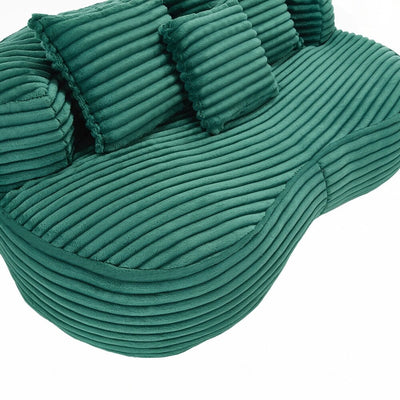 Lazy Sofa Durable Comfort Lounger High Back Bean Bag Chair Couch for Adults and Kids - 2 Seat