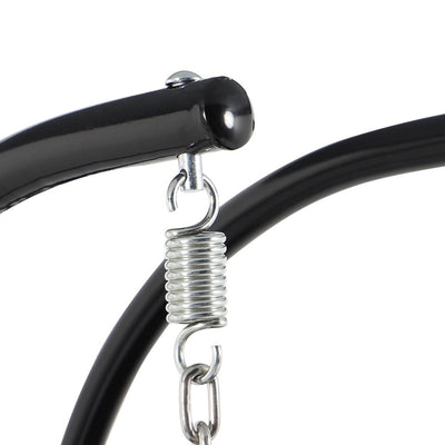 LeisureMod 2 Person Hanging Egg Chair with Stand - Outdoor/Indoor Rattan Wicker Patio Swing Hammock Lounger with Cushions