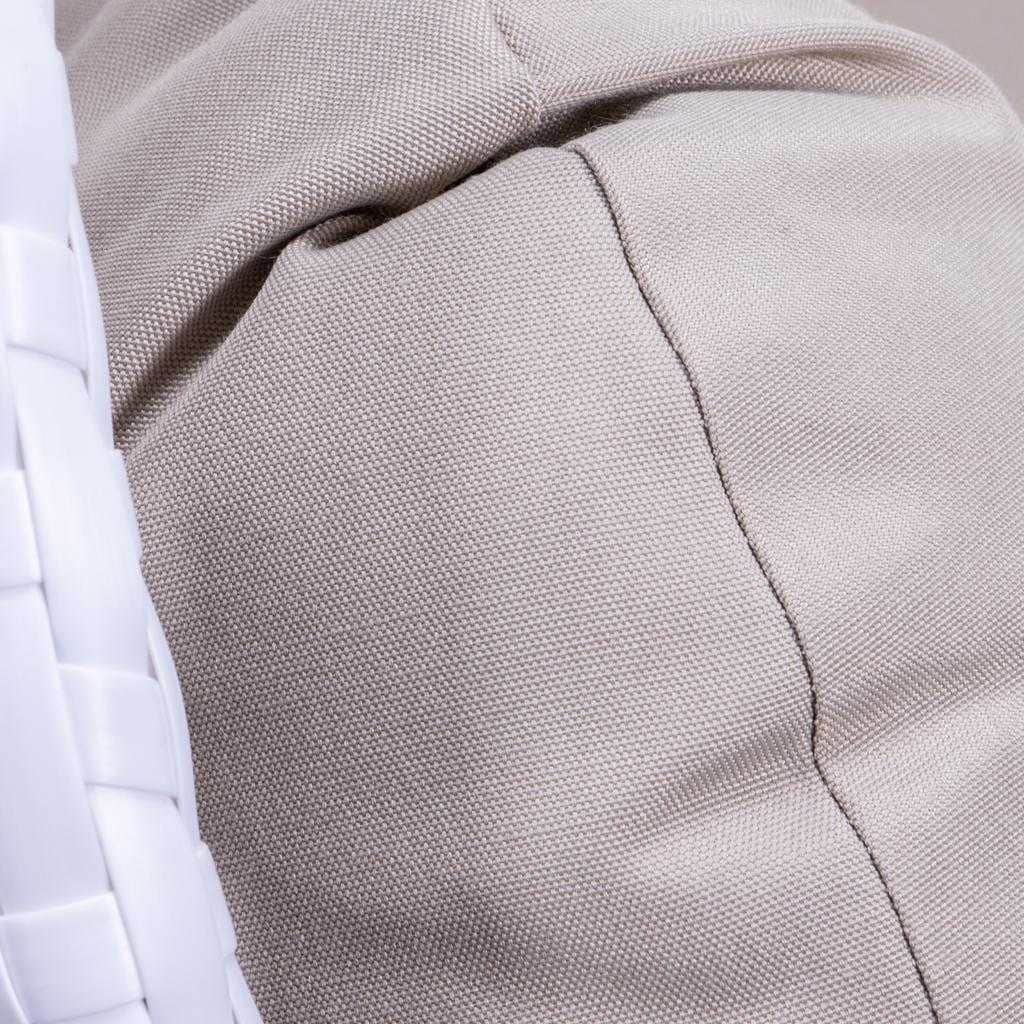 LeisureMod 2 Person Hanging Egg Chair with Stand - Outdoor/Indoor Rattan Wicker Patio Swing Hammock Lounger with Cushions