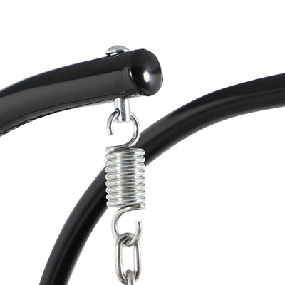 LeisureMod 2 Person Hanging Egg Chair with Stand - Outdoor/Indoor Rattan Wicker Patio Swing Hammock Lounger with Cushions