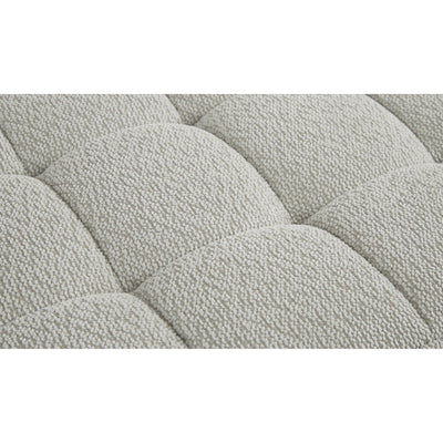 Liyasi 2 Seater Full Compression Sofa Beige Lychee Velvet No Assembly Required