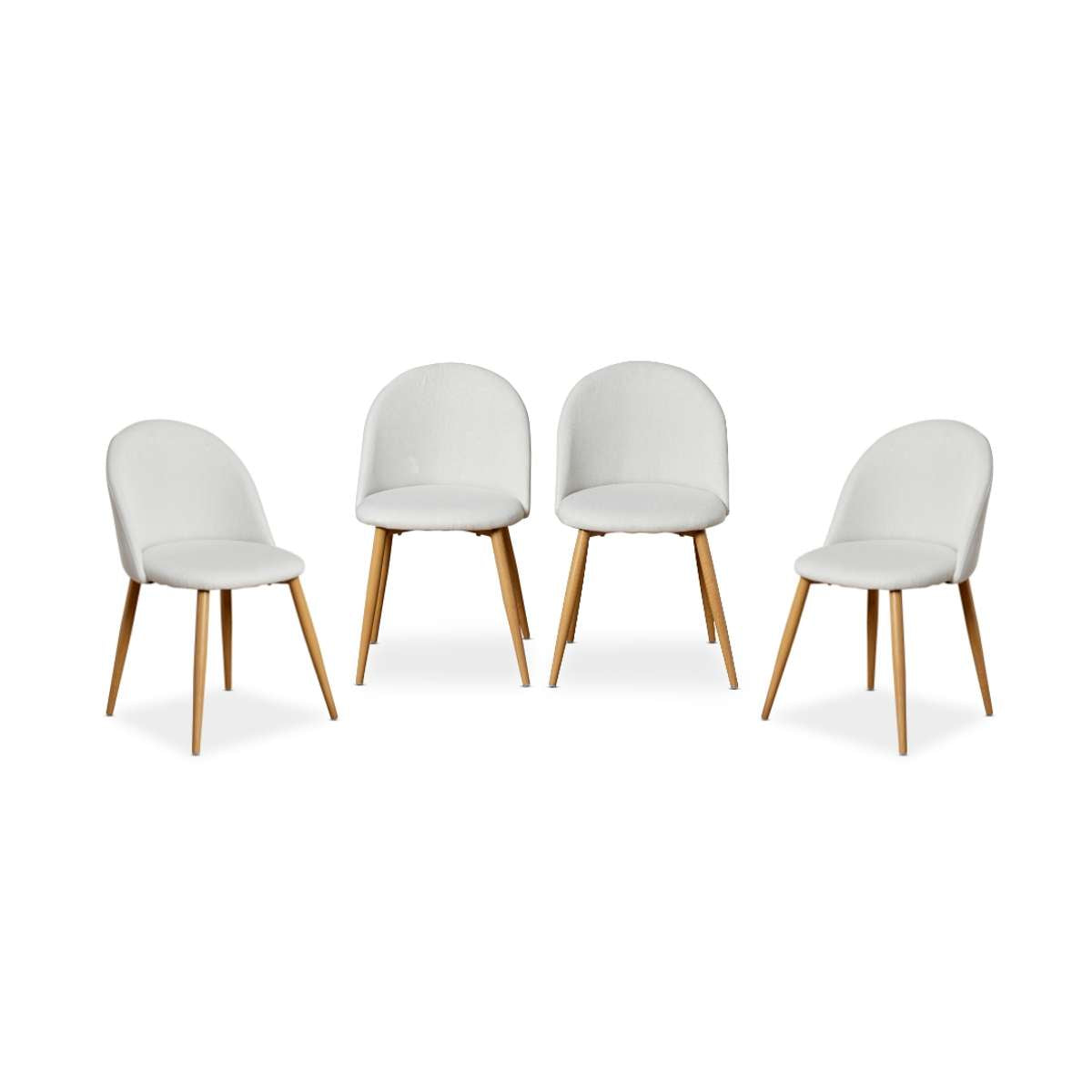 Londyn Dining Chairs - Natural Set of Four Bundle