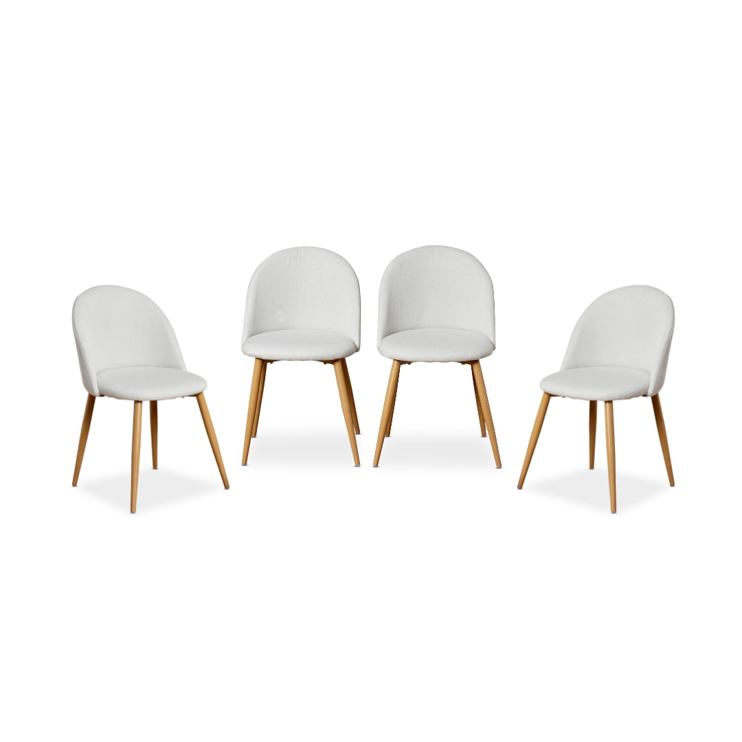 Londyn Dining Chairs - Natural Set of Four Bundle