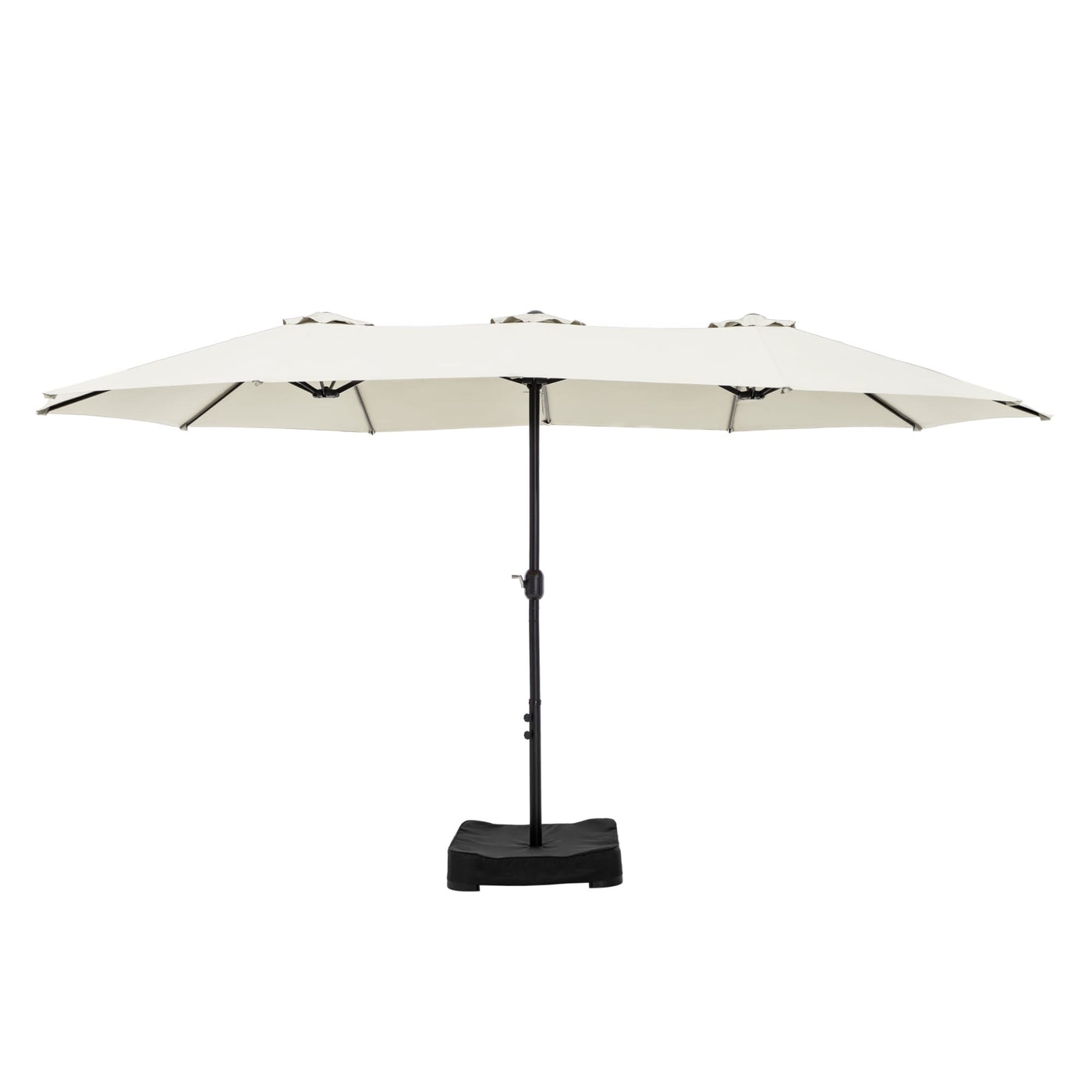 MAISON ARTS 15ft Double-Sided Patio Extra Large Twin Umbrella with Base Included