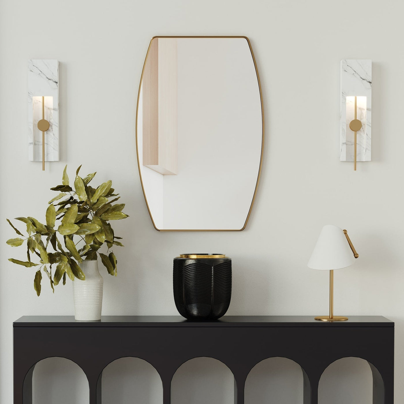 MacLuu Oblong Metal Wall Mirror