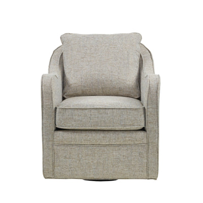 Madison Park Betty Upholstered Swivel Curved Armchair
