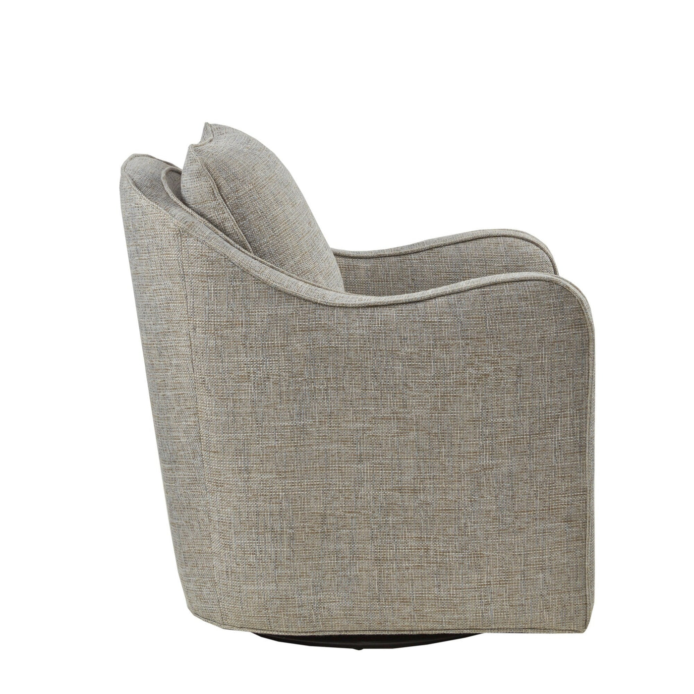 Madison Park Betty Upholstered Swivel Curved Armchair