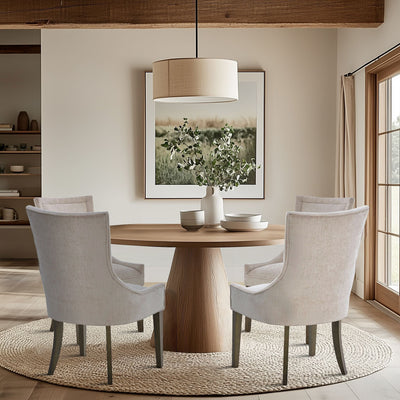 Madison Park Signature Ultra Upholstered Dining Side Chairs With Wood Legs (Set of 2) - N/A