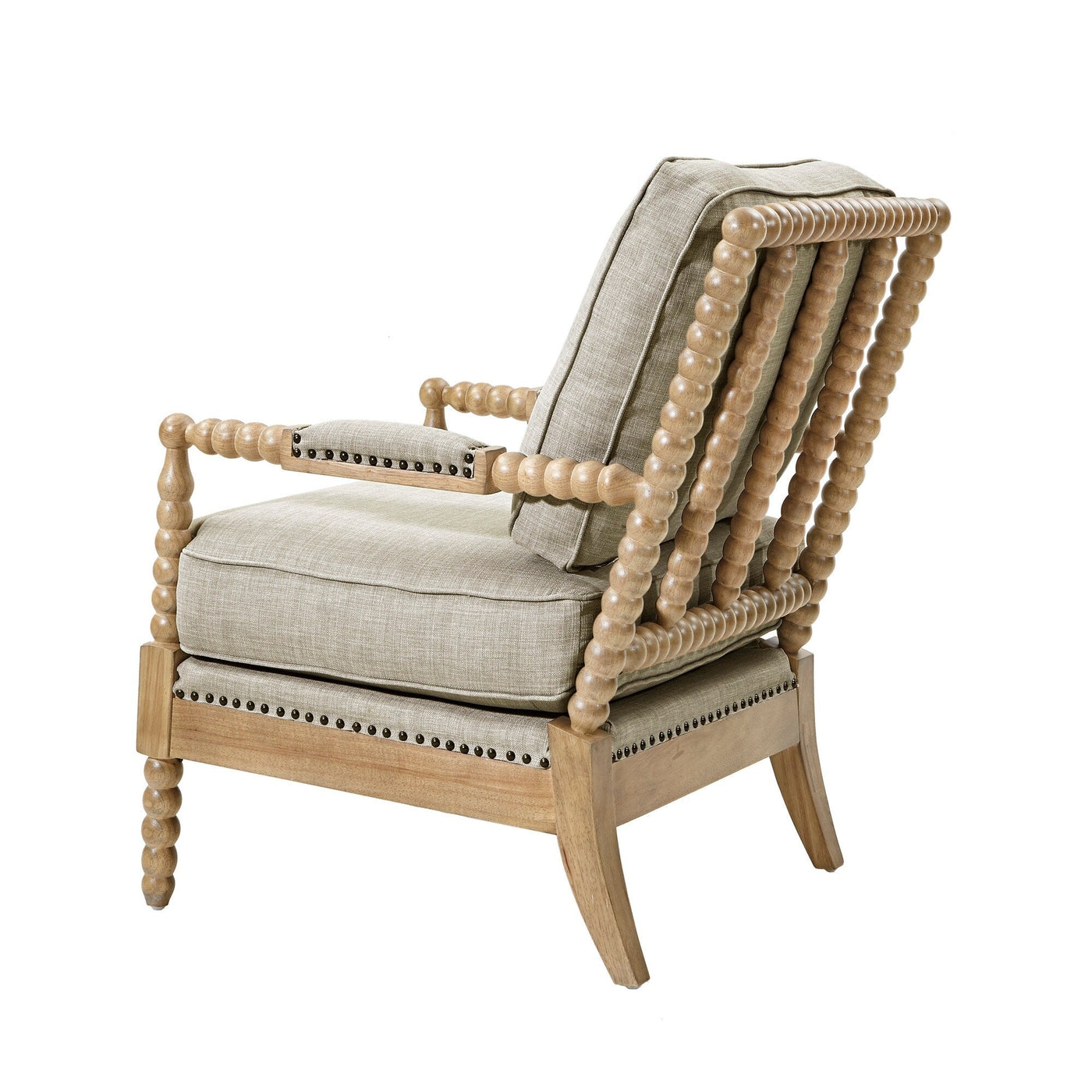 Madison Park Donohue Turned Wood Frame Armchair