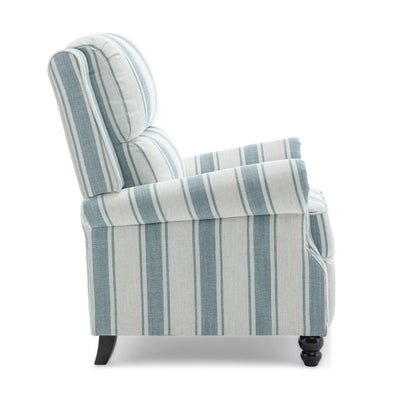 Manual Pushback Recliner Chairs with Nailhead Trim
