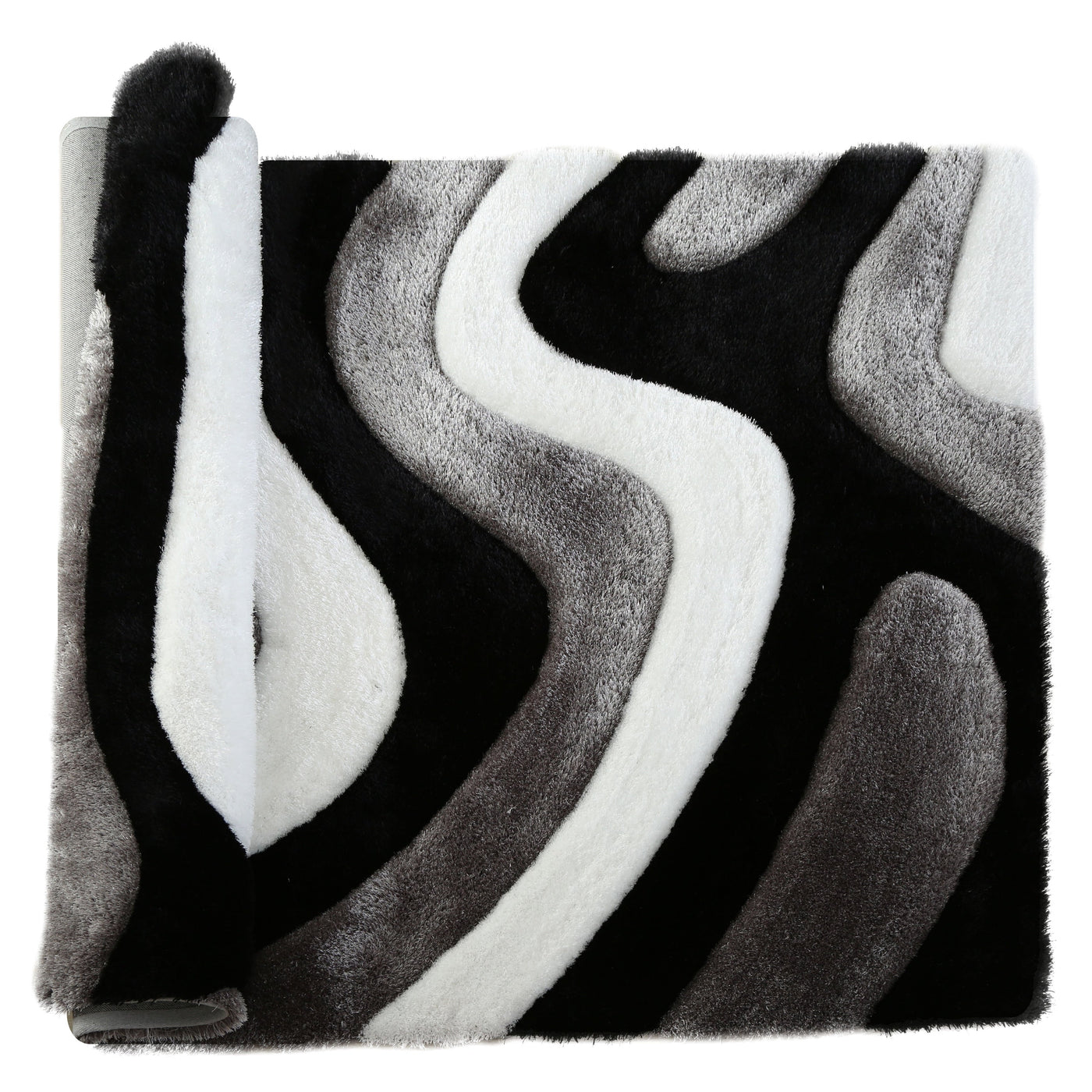 Mateos Shag Abstract Designed Area Rug