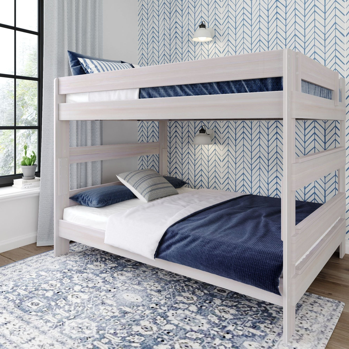Max and Lily Farmhouse Queen over Queen Bunk Bed