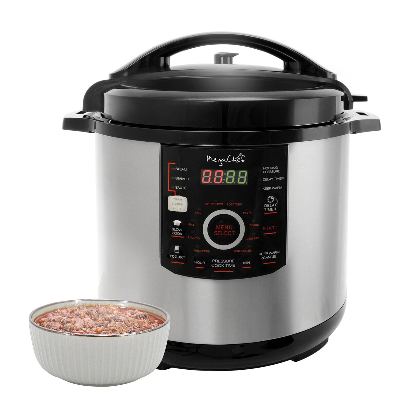 MegaChef Digital Pressure Cooker and Lid with 12 Quart Capacity