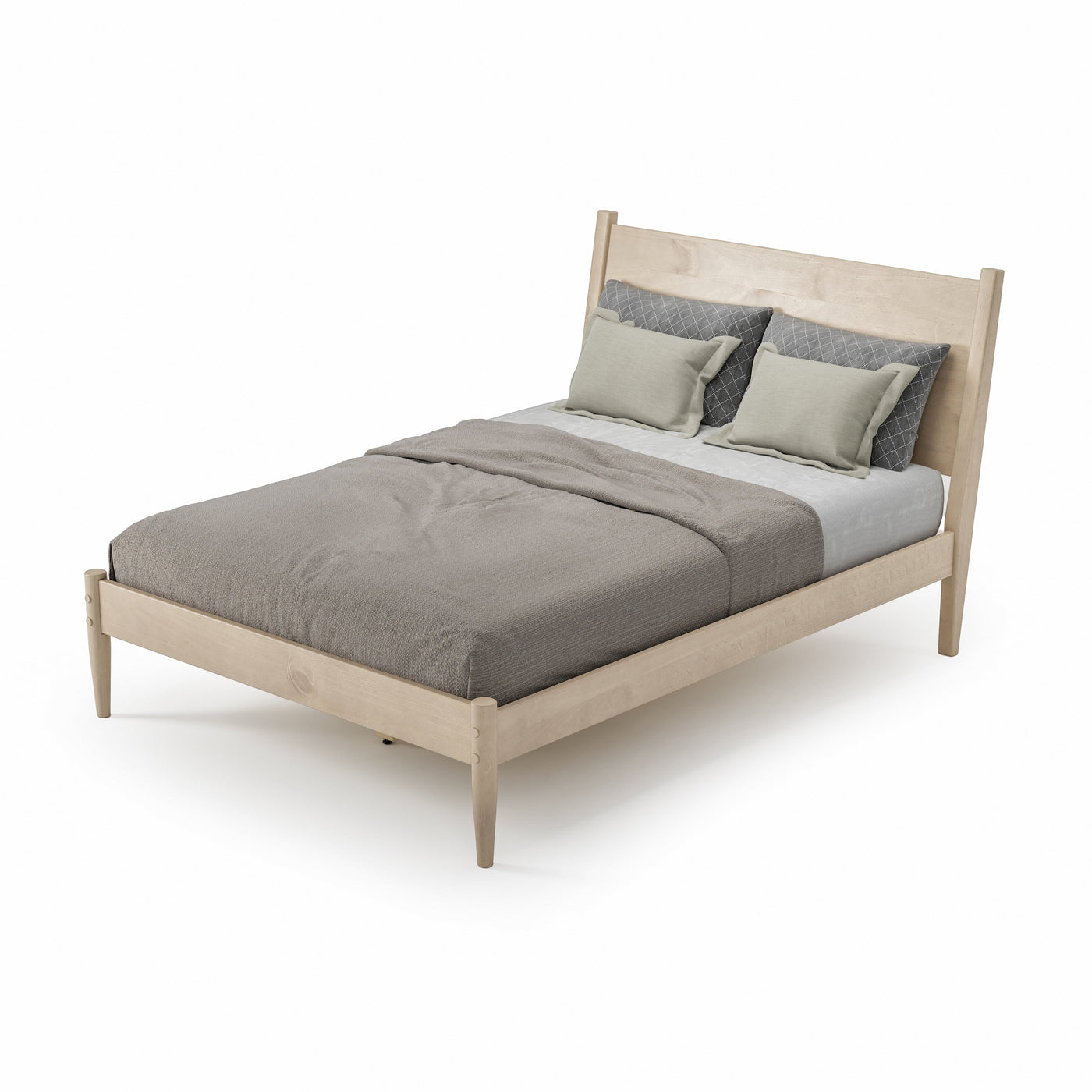 Mid-Century Panel Bed