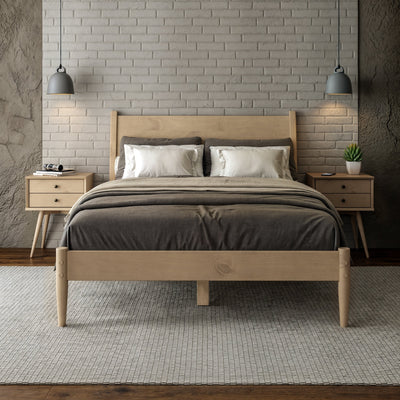 Mid-Century Panel Bed