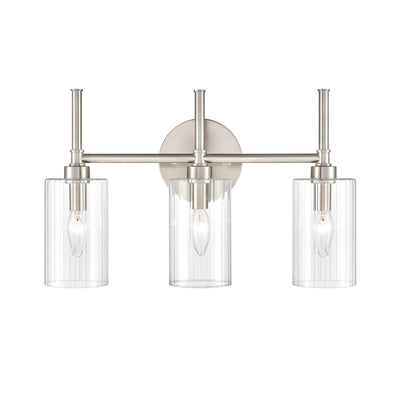 Millennium Lighting Chastine Bathroom Vanity Light Fixture with Clear Beveled Glass Shades