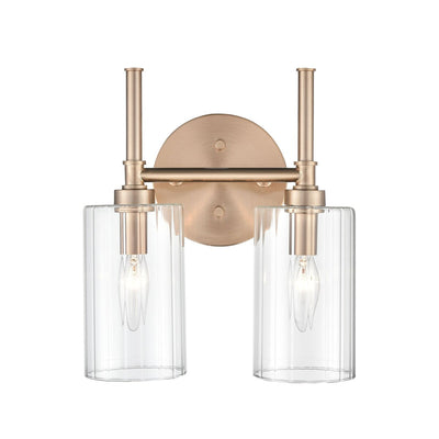 Millennium Lighting Chastine Bathroom Vanity Light Fixture with Clear Beveled Glass Shades