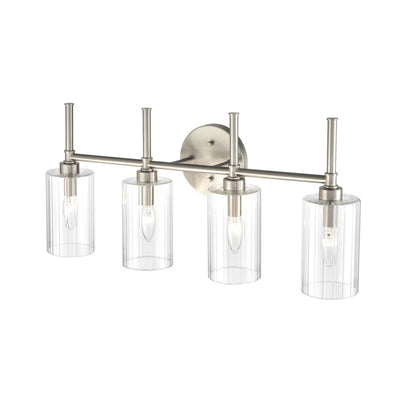 Millennium Lighting Chastine Bathroom Vanity Light Fixture with Clear Beveled Glass Shades