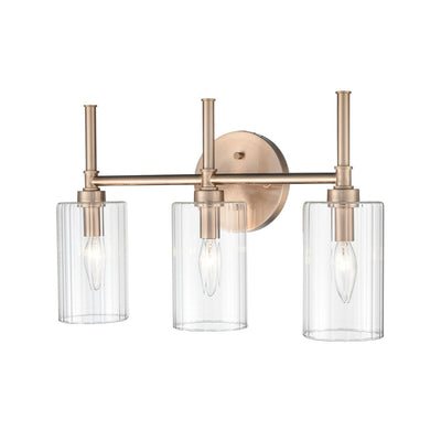 Millennium Lighting Chastine Bathroom Vanity Light Fixture with Clear Beveled Glass Shades
