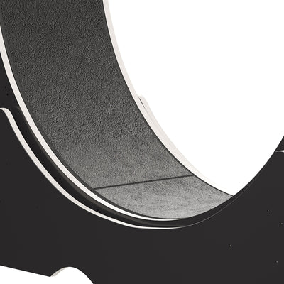 Moasis 43.3 inch Wood Large Cat Treadmill Exercise Running Wheel with Carpeted Runway