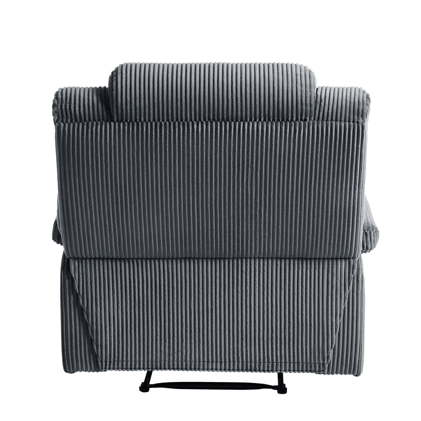 Modern Corduroy Manual Recliner Chair, Lounger Adjustable Recliners with Wide Armrest
