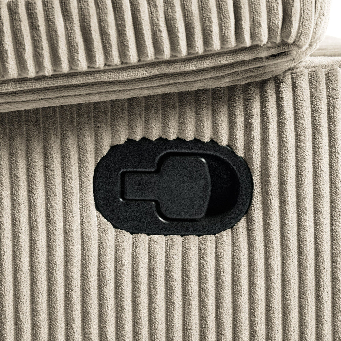 Modern Corduroy Manual Recliner Chair, Lounger Adjustable Recliners with Wide Armrest