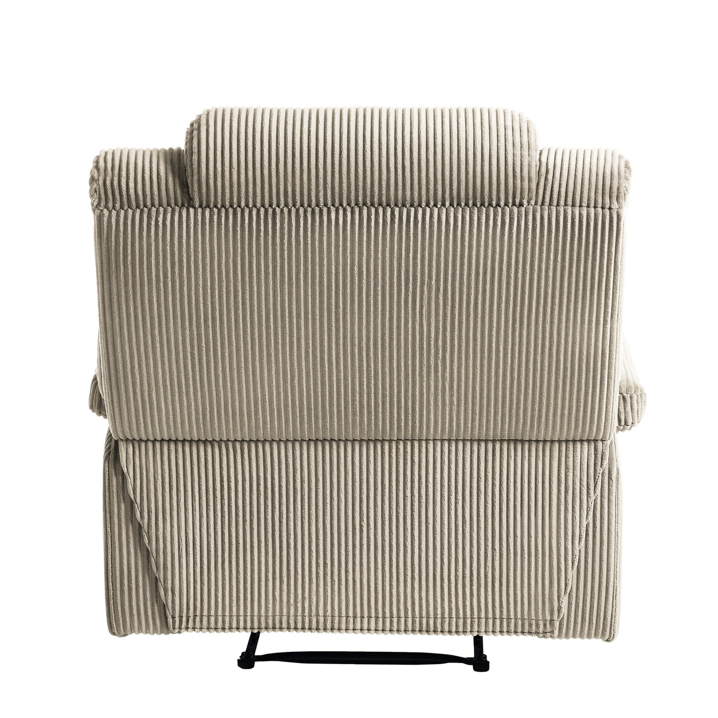 Modern Corduroy Manual Recliner Chair, Lounger Adjustable Recliners with Wide Armrest